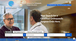 Desktop Screenshot of orthopaedicsurgeondirectory.com